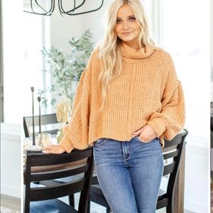 🆕Free People Be yours cowl neck pullover size S